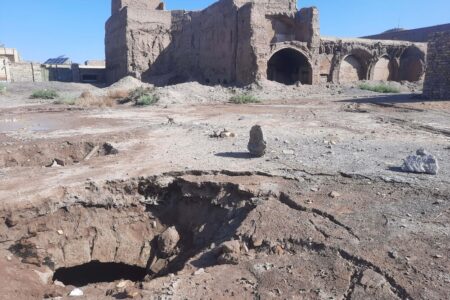 کشف یک حمام مفقود پس از بارش‌های سیلابی