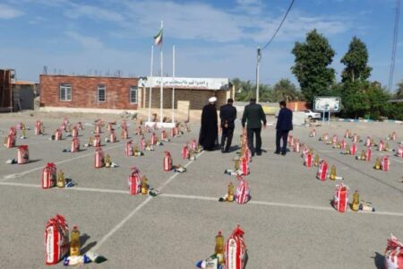 آغاز توزیع بیش از ۱۵۰۰بسته معیشتی بین محرومان در رزمایش کمک مومنانه عنبرآباد