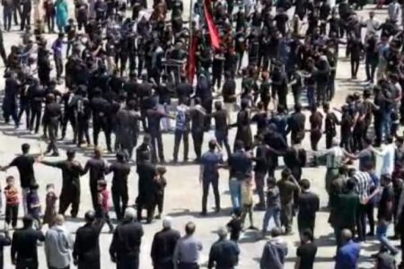مراسم عاشورای حسینی در کهنوج برگزار شد