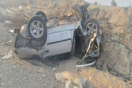 واژگونی پژو حامل اتباع در محور قلعه‌گنج 8 کشته و مصدوم بر جای گذاشت