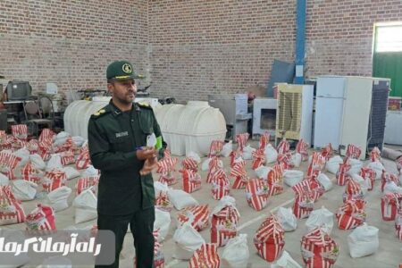 توزیع ۱۰۰۰بسته موادغذایی معیشتی در نرماشیر
