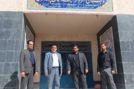 بازدیدرئیس آموزش و پرورش منطقه گلباف از دبستان درحال ساخت سردار حسین پورجعفری