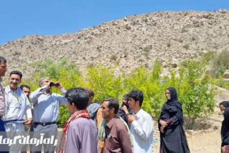 بازدید میدانی از روستاهای صعب العبور حوزه استحفاظی شهرستان ریگان