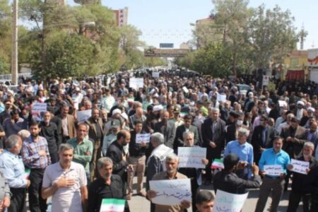 خروش مردم زرند علیه اغتشاشگران و ضدانقلاب