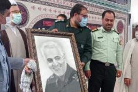 رونمایی از نقاشی سردار دلها در زادگاهش