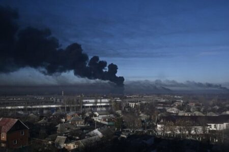 غرب اوکراین در خاموشی فرو رفت