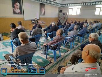 برگزاری مراسم با پیشکسوتان در ناحیه مقاومت بسیج حضرت امیرالمومنین(ع)