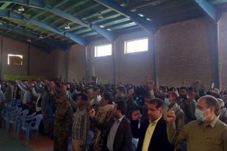 شکوه حضور بسیجیان در سالروز تشکیل بسیج در منوجان