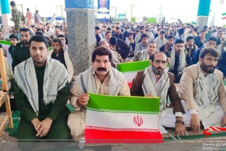 حضور حوزه های عشایری نواحی در همایش اقتدار بسیجیان