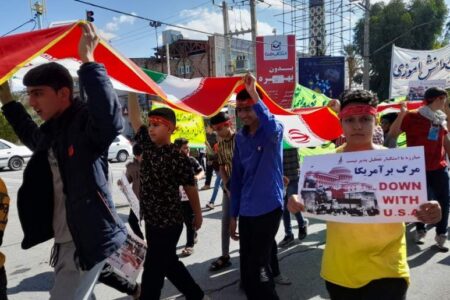 پیام قدردانی رئیس آموزش و پرورش راور از شرکت کنندگان در راهپیمایی ۱۳ آبان