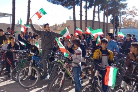 همایش دوچرخه سواری رهروان راه شهدا در راین