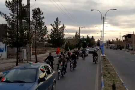 رژه خودروی و موتوری در باغین برگزار شد