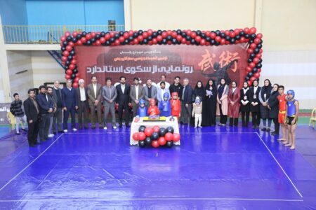 دومین سکوی ووشوی ایران با استاندارد جهانی در رفسنجان نصب شد