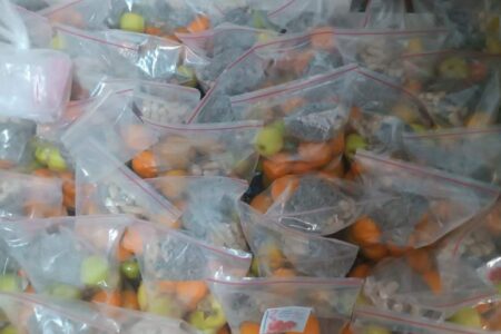 جمع آوری و پخش نذورات فاطمی در یزدانشهر