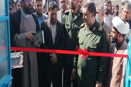افتتاح طرح‌های محرومیت‌زدایی بسیج سازندگی به‌مناسبت دهه مقاومت در ریگان
