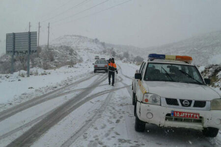 مسدود شدن جاده کوهبنان – بهاباد