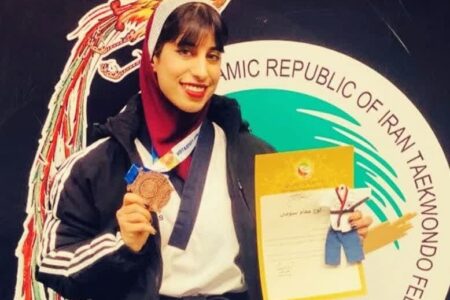 درخشش بانوی تکواندوکار جیرفتی در مسابقات لیگ یک کشور