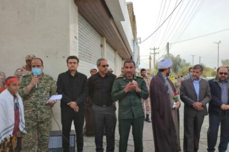 مراسم گرامی داشت سردار سلیمانی در کهنوج برگزار شد