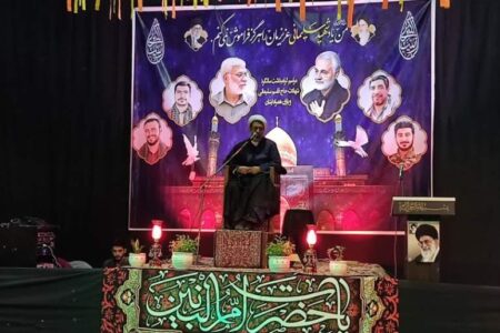 برگزاری مراسم بزرگداشت شهادت شهید حاج قاسم سلیمانی درکاظم آباد