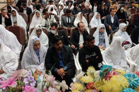 جشن ازدواج آسان ۴۰ زوج در کهنوج برگزار شد