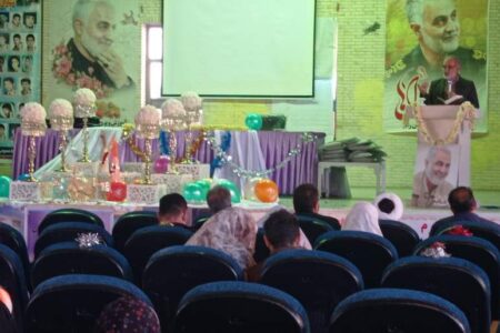 پیوند فاطمی ۲۷زوج جوان در رابر برگزار شد