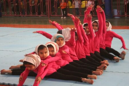 اجرای ژیمناستیک کاران زرندی در جشنواره ژیمناستیک