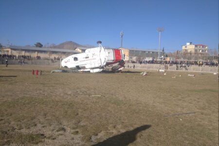 جزئیات بیشتر از حادثه برای بالگرد حامل وزیر ورزش در بافت/ مصدومیت ۱۶ تن