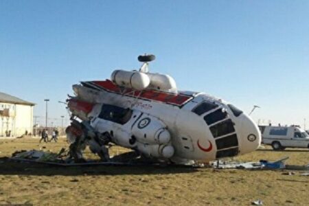 سانحه برای بالگرد حامل وزیر ورزش در بافت