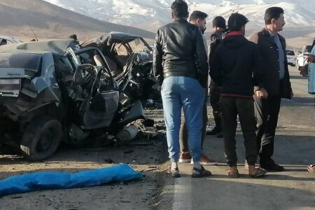 انحراف به چپ، علت تصادف مرگبار محور جیرفت – سربیژن/ ۴ کشته و ۶ زخمی