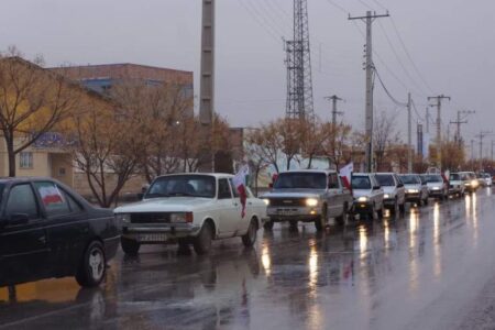 رژه خودرویی در زنگی‌آباد