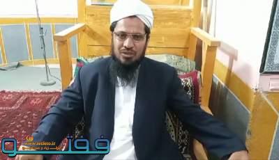 دعوت امام جمعه اهل سنت بخش‌نگین کویر فهرج از مردم جهت حضور در راهپیمایی ۲۲ بهمن
