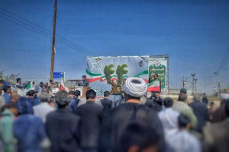 خروش مردم ولایت مدار فاریاب در راهپیمایی ۲۲بهمن ماه