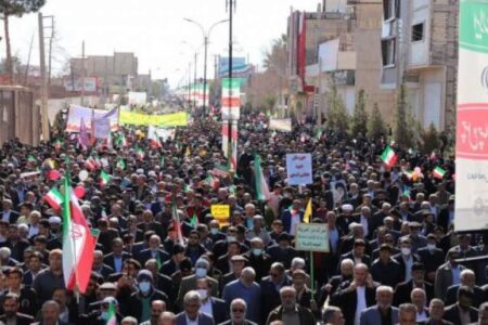 حضور حماسی و پر‌شور مردم رفسنجان در یوم‌الله ۲۲ بهمن