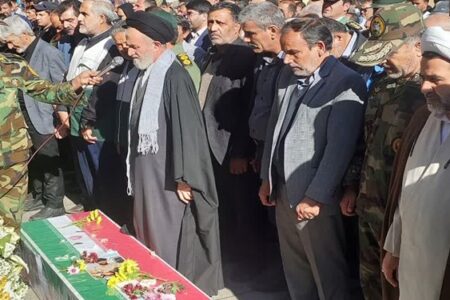 تشییع پیکر شهید «رضا حسینعلی» در رفسنجان