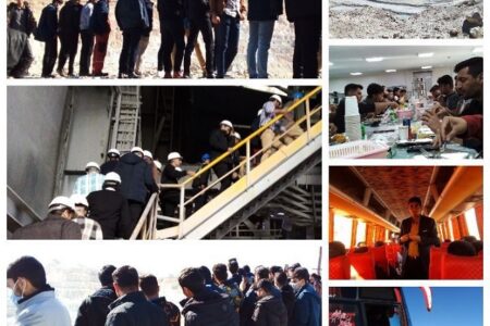 بازدید دانشجویان دانشکده شهید چمران کرمان از مجتمع صنعتی مس شهربابک