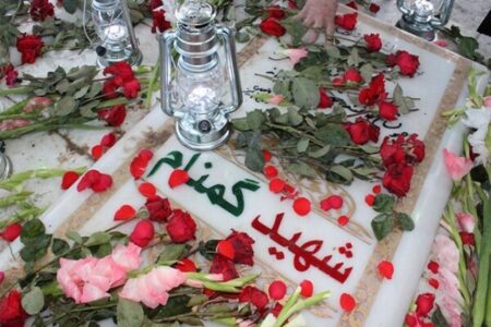 استقبال مردم از شهدای گمنام