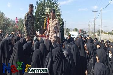 تشییع باشکوه پیکر شهید گمنام در شهرستان منوجان