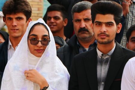 پیوند آسمانی ۲۰ زوج بر سر مزار «سردار دلها»