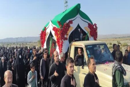 تشییع پیکر شهید «صالح محمدی‌سلیمانی» در فاریاب