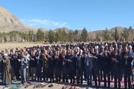 اقامه نماز باران در کوهبنان