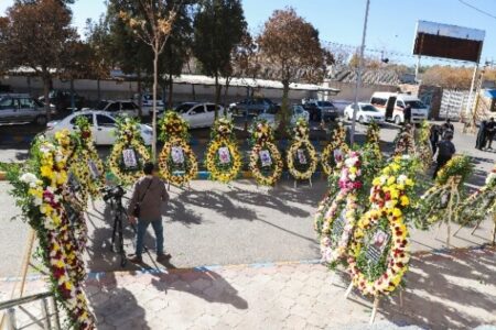 مراسم هفتمین روز شهادت شهدای حادثه تروریستی کرمان برگزار شد