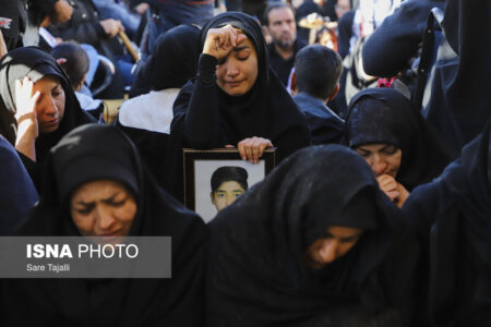 مراسم هفتمین روز شهدای حادثه تروریستی کرمان