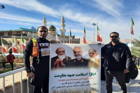 دونده‌ای که از مزار «شهیدالقدس» تا «شهر هزار سنگر» پیام مقاومت را مخابره می‌کند