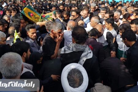پیکر مطهر شهید سیدمیثم حسینی در جیرفت آرام گرفت