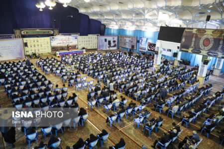 چهلم شهدای تروریستی گلزار شهدای کرمان