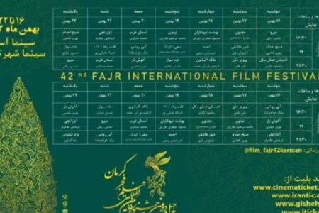 جدول اکران فیلم‌های چهل‌ودومین جشنواره بین‌المللی فجر در کرمان
