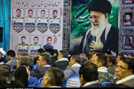 یادواره شهدای فراجا حادثه تروریستی کرمان برگزار شد + تصاویر