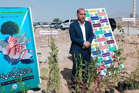 غرس ۳۰ هزار اصله نهال جنگلی و بیابانی در جنوب کرمان