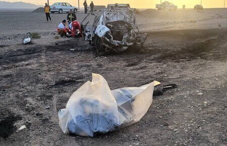 واژگونی پژو در محور کرمان_ بم ۴ کشته بر جای گذاشت