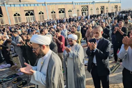 برگزاری نمازعیدسعیدفطردرشهرستان زرند